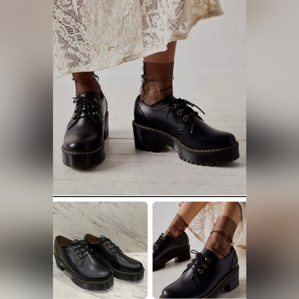 NWT Dr. Martens Leona Low Platform Sz. 7 Oxford